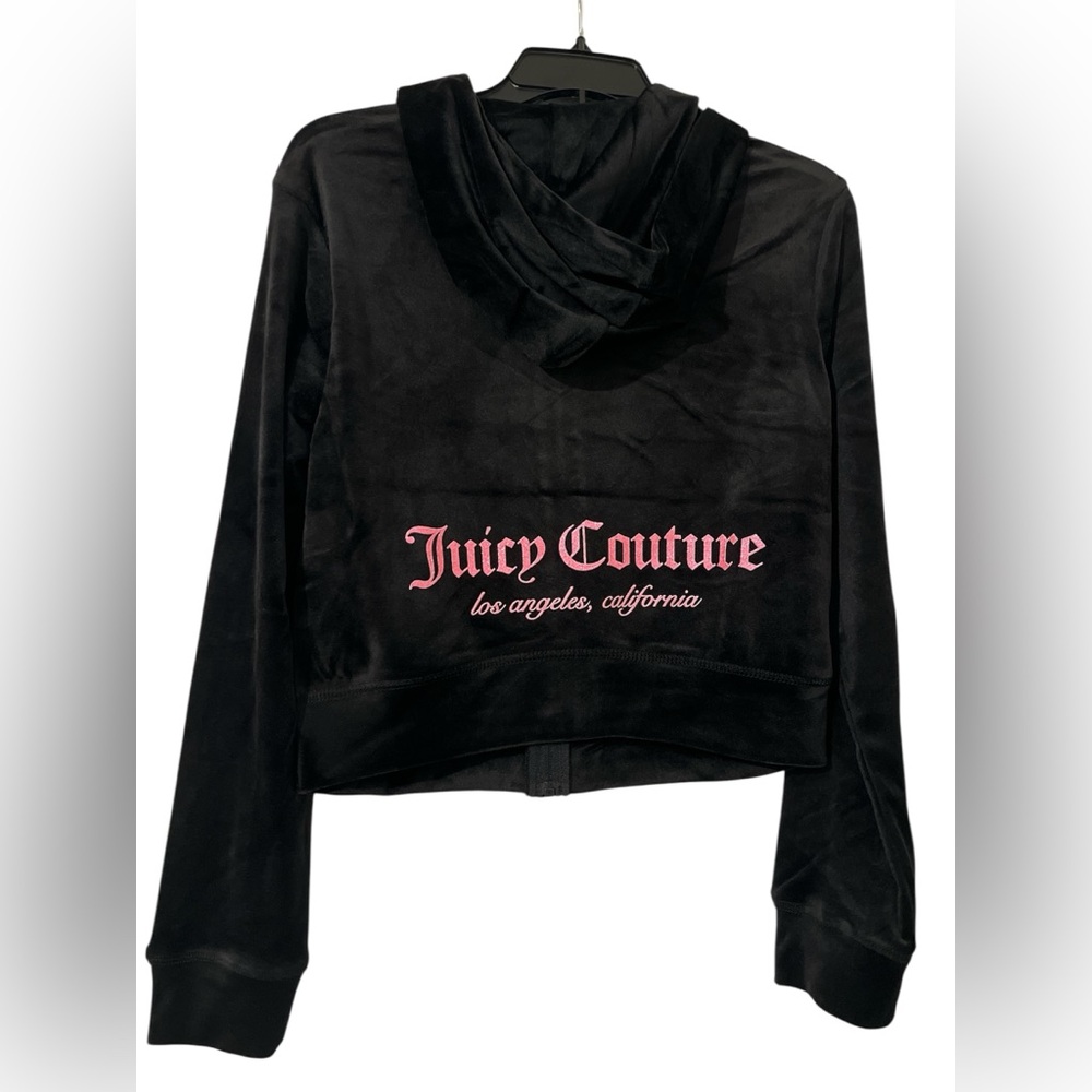 Juicy Couture Black and Pink Women's Hoodie
